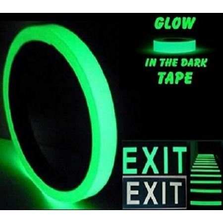 Lichtgevende tape - glow in the dark - safety - 10 meter