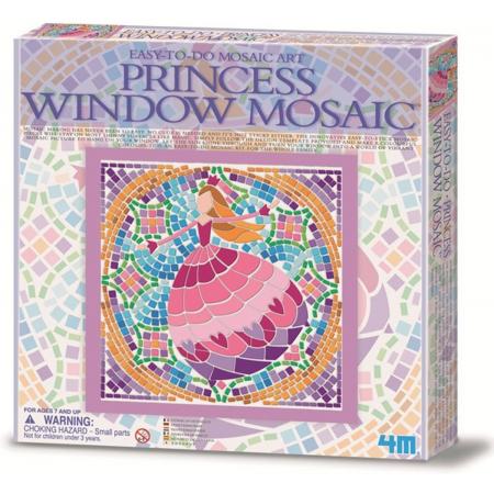 4m Creatieve knutselset venstermoza�ek: prinses paars