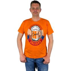 Oranje Heren T-Shirt - Cheers ! Holland -  Voor Koningsdag - Holland - Formule 1 - EK/WK Voetbal - Maat XXL
