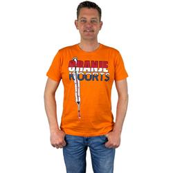 Oranje Heren T-Shirt - Oranje Koorts -  Voor Koningsdag - Holland - Formule 1 - EK/WK Voetbal - Maat XL