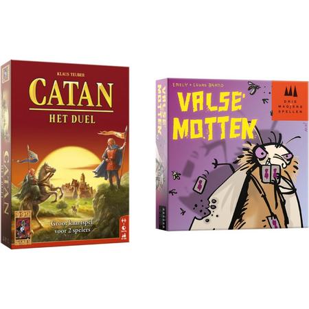 Spellenbundel - Kaartspel - 2 stuks - Catan: Het duel & Valse Motten