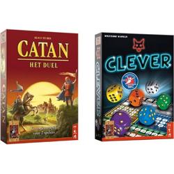 Spellenbundel - Kaartspel - Dobbelspel - 2 stuks - Catan: Het duel & Clever