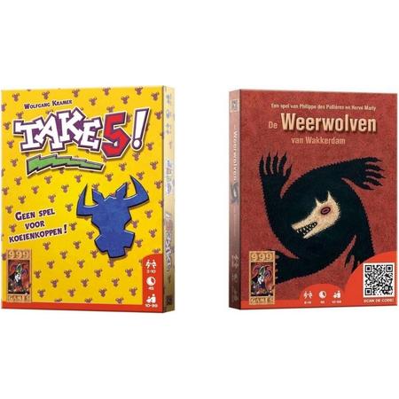 Spellenbundel - Kaartspellen - 2 Stuks - Take 5! & De Weerwolven van Wakkerdam