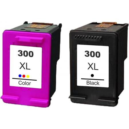 Huismerk/Compatible HP 300 XL Inktcartridge Multi pack (zwart en kleur) – remanufactured (hoge capaciteit)