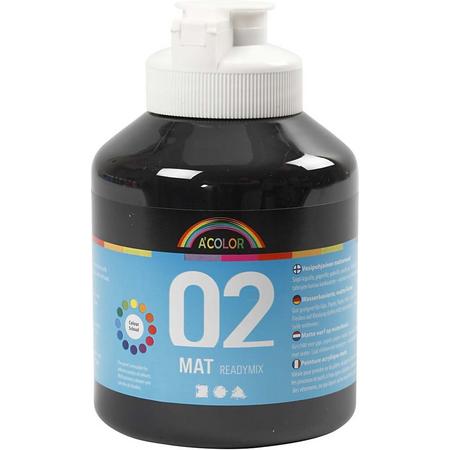 A-Color acrylverf, 500 ml, zwart