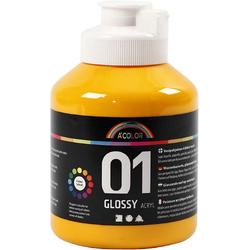 A-color Glossy acrylverf, geel, 01 - glossy, 500 ml
