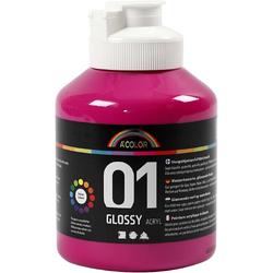 A-color Glossy acrylverf, roze, 01 - glossy, 500 ml