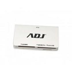 ADJ 141-00014 Externe Card Reader ADJ CR804 for Mobile Phone [MicroUSB SD/CF/MS White]