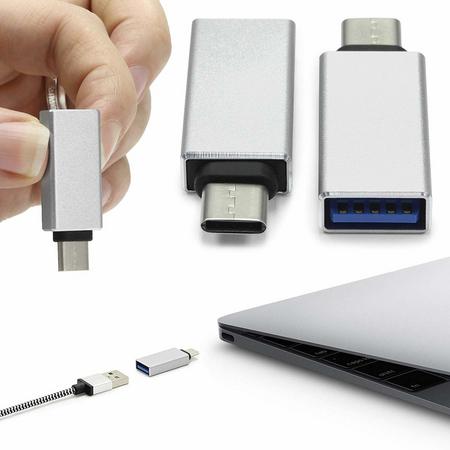 A-Konic USB-C naar USB-A adapter OTG Converter USB 3.0 geschikt voor Apple MacBook / iMac / Ultrabook / Surface Book 2
