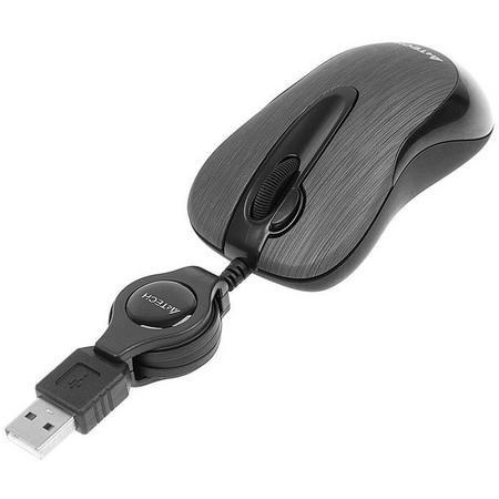 A4Tech N-60F USB Optisch 1000DPI Ambidextrous Zwart muis