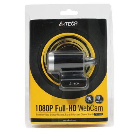 A4Tech PK-910H 16MP 1920 x 1080Pixels USB 2.0 Zwart, Zilver webcam