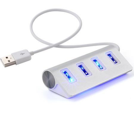 4 Poorts USB Hub / Switch / Splitter / Verdeler - Powered Met LED Verlichting