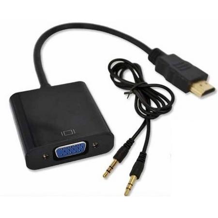 HDMI naar VGA Adapter met audio kabel converter voor PC / Laptop