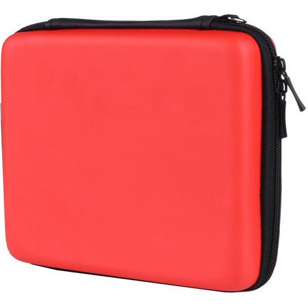 Hard Cover Opberghoes Tas Voor De Nintendo 2DS- Opbergtas Bescherm Hoes - Carry Case Rood