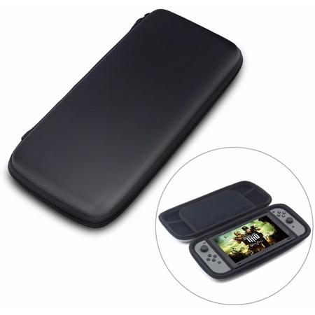 Hardcover Beschermhoes Cover Case Voor Nintendo Switch Console - Hoes Protector - Zwart
