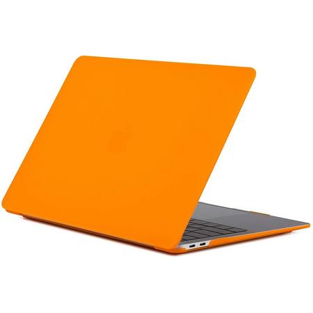 Hardcover Case Cover Voor Apple Macbook Pro 13 13.3 Inch 2016/2017/2018/2019 Hard Shell Hoes - Notebook Sleeve Skin Protector - Mat Oranje
