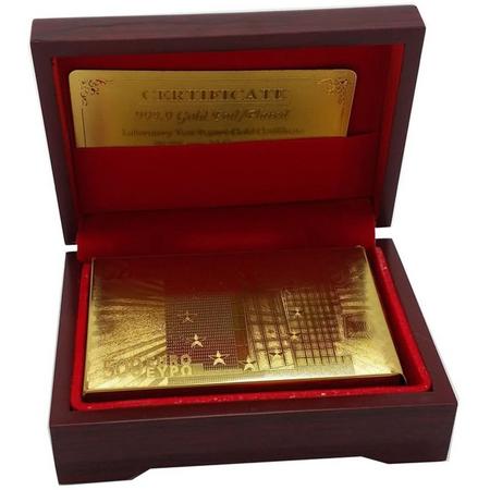 Luxe Gouden Speelkaarten - Poker Kaarten Set Kaartspel - Plastic Playing Cards Geplastificeerd