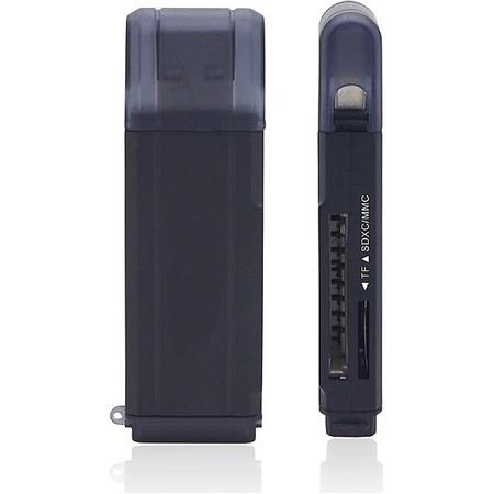 Supersnelle USB 3.0 Multi Card Reader - Plug & Play - Voor Micro SD / SD / MMC / TF Kaart Lezer - Kaartlezer / Geheugenkaartlezer / Cardreader - Compatibel Met Windows & Mac OS - Zwart