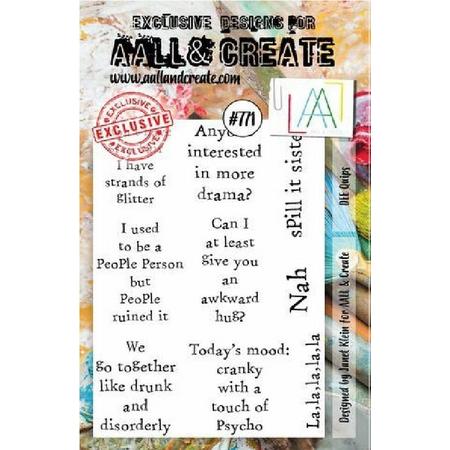 Aall & Create clearstamps A6 - Dee quips