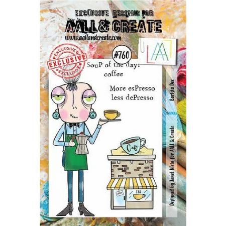 Aall & Create clearstamps A7 - Barista dee