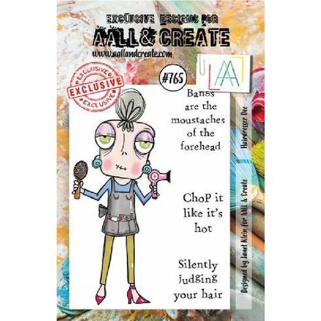 Aall & Create clearstamps A7 - Hairdresser dee