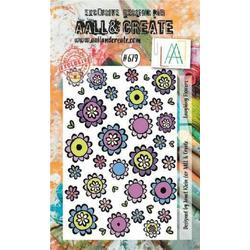 Aall & Create clearstamps A7 - Laughing flowers