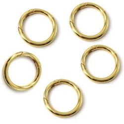 O-ring met veersluiting - 30mm - Goud- 5 stuks