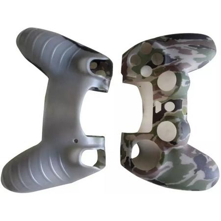PS4 Controller Protector Siliconen - Camouflage Army Grey