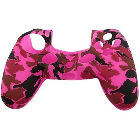 PS4 Controller Protector Siliconen - Camouflage Army Pink