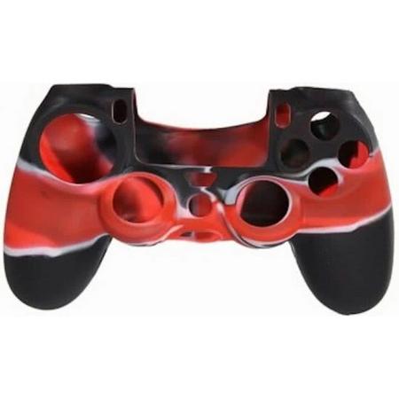 PS4 Controller Protector Siliconen - Rood / Zwart