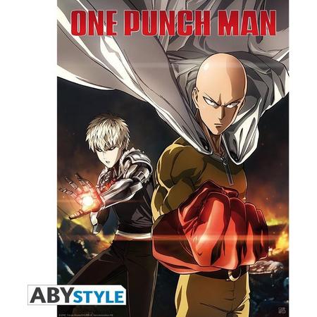 ABYstyle One Punch Man Saitama and Genos  Poster - 38x52cm