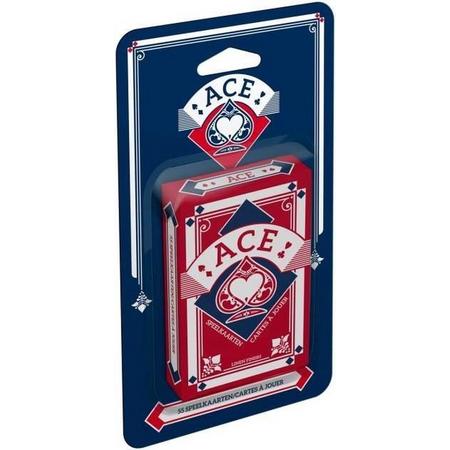 Ace Speelkaarten Franse Voorkanten Rood