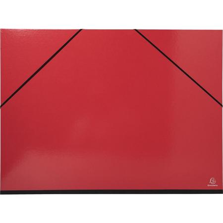 Tekenmap A2 - 52 x 72 cm - met Elastieken - Rood