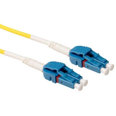 ACT RL6201 Glasvezel kabel 1 m OS2 2x LC Yellow,Blue,White