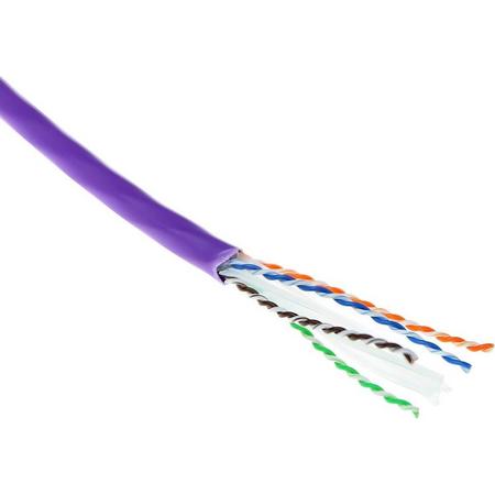 ACT XS6115 netwerkkabel 500 m Cat6a U/UTP (UTP) Violet