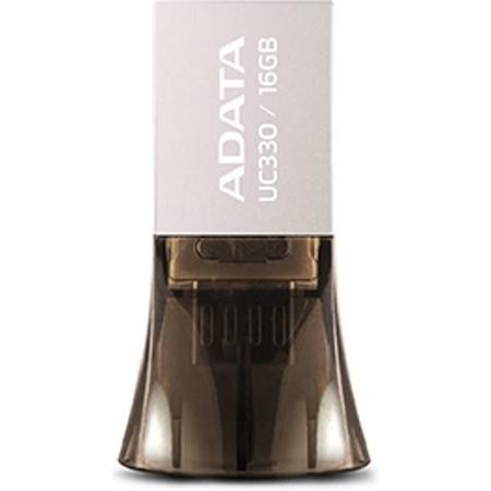 ADATA UC330 16GB USB 2.0 Type-A Zwart, Zilver USB flash drive