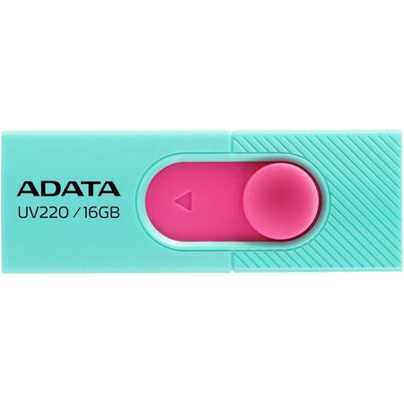 ADATA UV220 16GB USB 2.0 Capacity Roze, Turkoois USB Flash Drive
