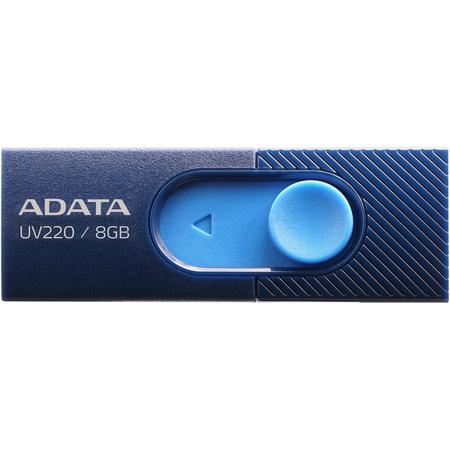 ADATA UV220 8GB USB 2.0 Capacity Blauw USB Flash Drive