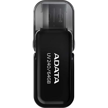ADATA UV240 64GB 2.0 USB-Type-A-aansluiting Zwart USB flash drive