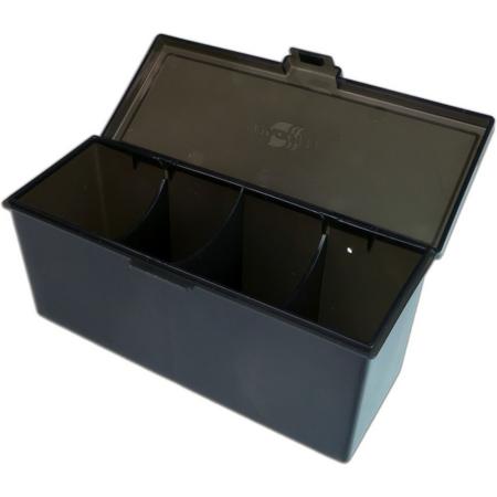Blackfire 4-Compartment Storage Box Black
