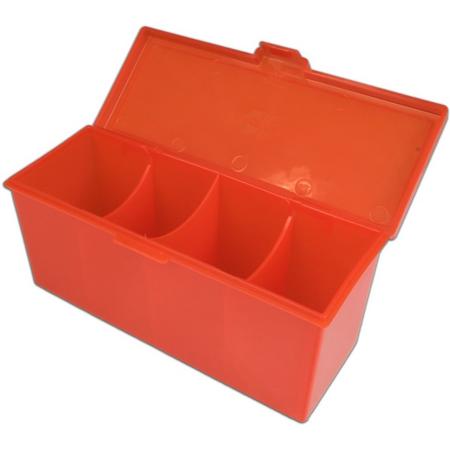 Blackfire 4-Compartment Storage Box Red