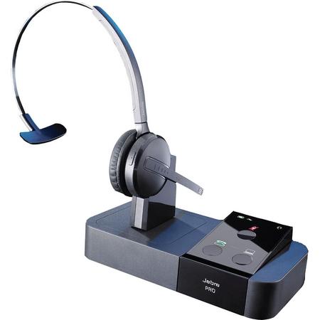 AGFEO Headset 9450 Monauraal oorhaak, Hoofdband Zwart hoofdtelefoon
