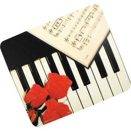Muismat pianotoetsen/roos