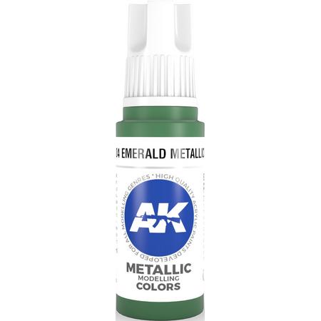Emerald Metallic Green Acrylic Modelling Color - 17ml - AK-11204