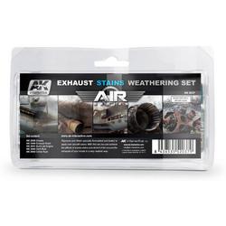 Exhaust Stains Weathering Set - AIR series - 5x35ml - AK2037