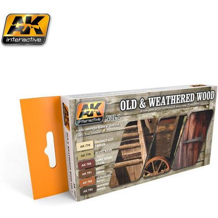 Old & Weathered Wood Vol.1 - 6 kleuren - 17ml - AK-562