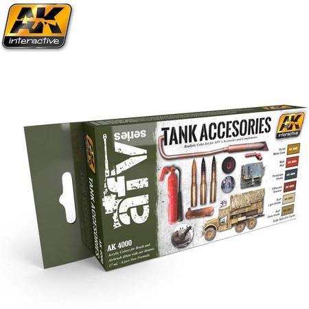 Tank Accesories - 6 colors - 17ml - AK-4000