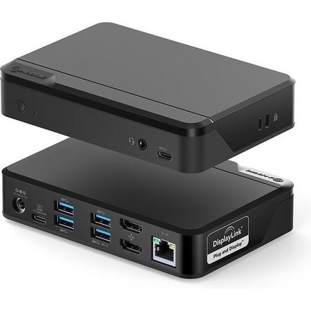 ALOGIC Universal Twin HD Pro Docking Station with 85W Power Delivery and USB-C & USB-A compatibility - Dual Display 1080p@60Hz