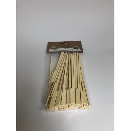 Bamboe sate prikkers - van AM/63 - Handig voor op feestjes of voor bij de barbecue - Bamboe party prikkers of BBQ stokjes
