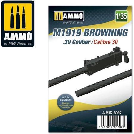 1:35 AMMO MIG 8097 M1919 Browning. 30 cal Resin onderdeel
